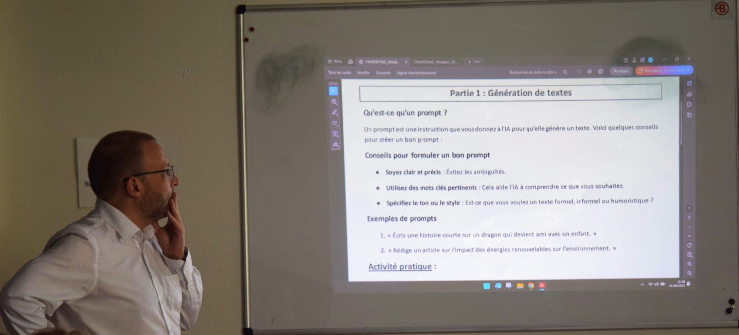 Mike en pleine conférence IA au goût des autres